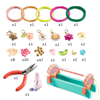 Kit creativ de confecționat brățări macrame, Djeco