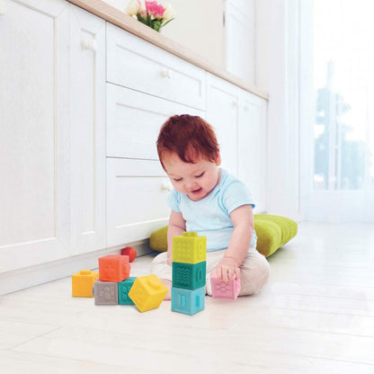 Set de 9 cuburi - Primul set de construit al bebelușului, Ludi