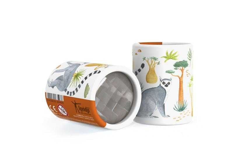 Mini-caleidoscop Lemuri Londji – jucărie optică portabilă pentru copii