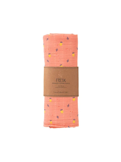 Muselină de înfășat 120x120 cm, model Summer Fruit - Fresk