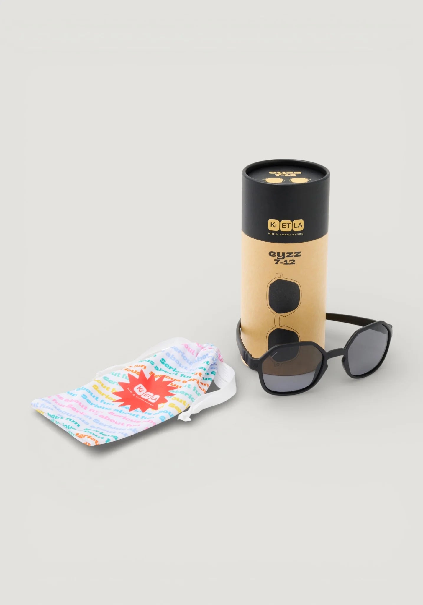 Ochelari de soare polarizați Ki ET LA, 7-12 ani - Eyzz Black