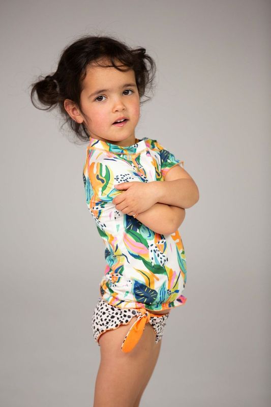 Set tricou + bikini reversibili cu protecție solară UPF 50+ Moana - DucKsday