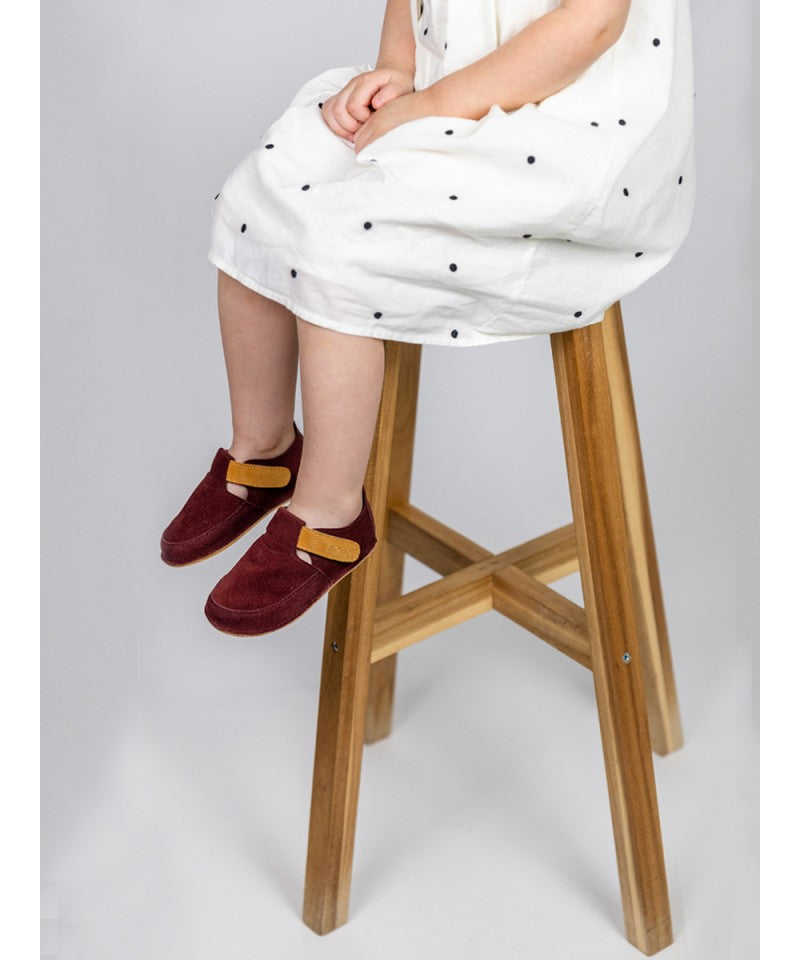 Pantofi barefoot ERDA - Burgundy