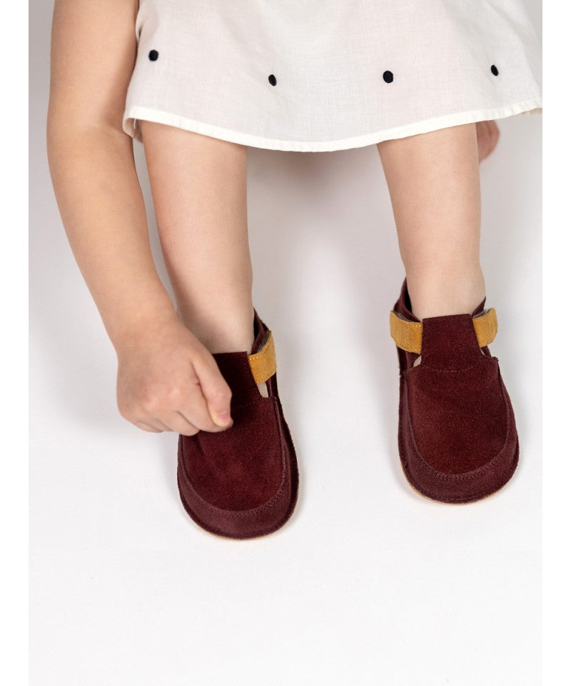 Pantofi barefoot ERDA - Burgundy