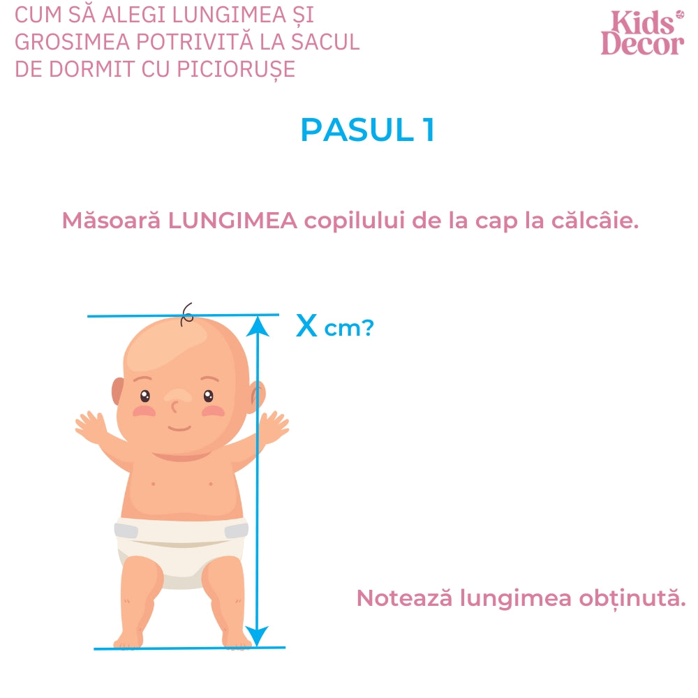 Sac de dormit cu piciorușe şi mâneci Kids Decor 70 cm, Stars in your eyes - Pink