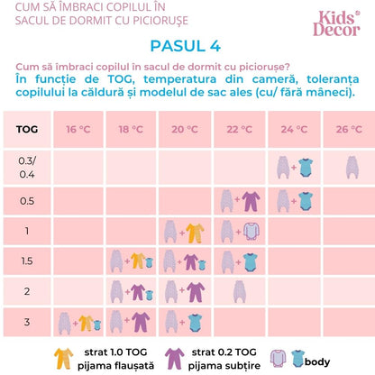 Sac de dormit cu piciorușe şi mâneci Kids Decor 70 cm, Stars in your eyes - Pink