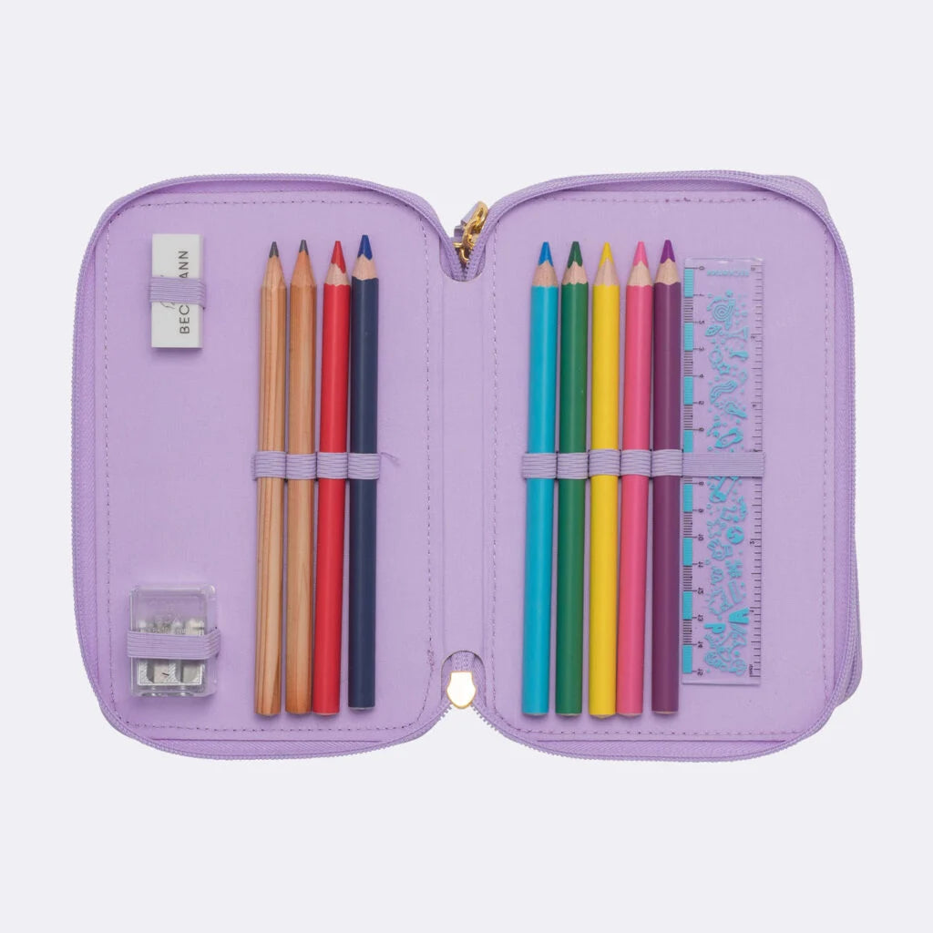 Penar Beckmann cu trei secțiuni complet echipat, Unicorn Princess Purple