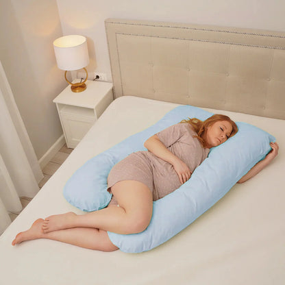 Pernă pentru Gravide 100% bumbac organic 3 în 1 - Twindeco Maxim