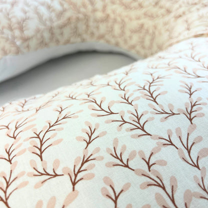 Pernă pentru Gravide  100% bumbac organic 3 în 1 - Twindeco Maxim