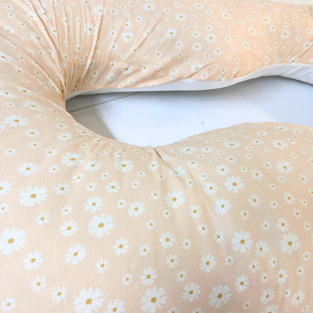 Pernă pentru Gravide  100% bumbac organic 3 în 1 - Twindeco Maxim