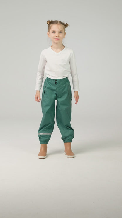 Pantaloni de ploaie - Dark Green - Ducksday