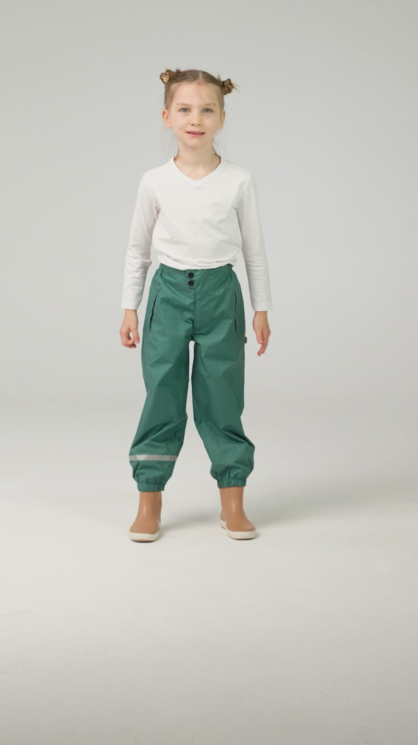 Pantaloni de ploaie - Dark Green - Ducksday