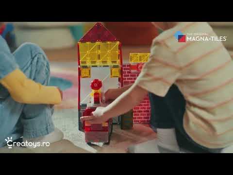 MAGNA-TILES Fire Station, 50 piese