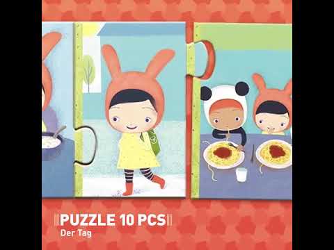 Puzzle trio Djeco activități de peste zi
