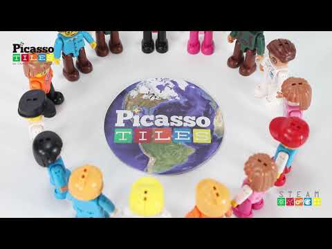 Set PicassoTiles - 15 figurine magnetice