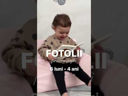 Fotoliu pentru copii Mentă, din catifea - Twindeco - Mint Velvet