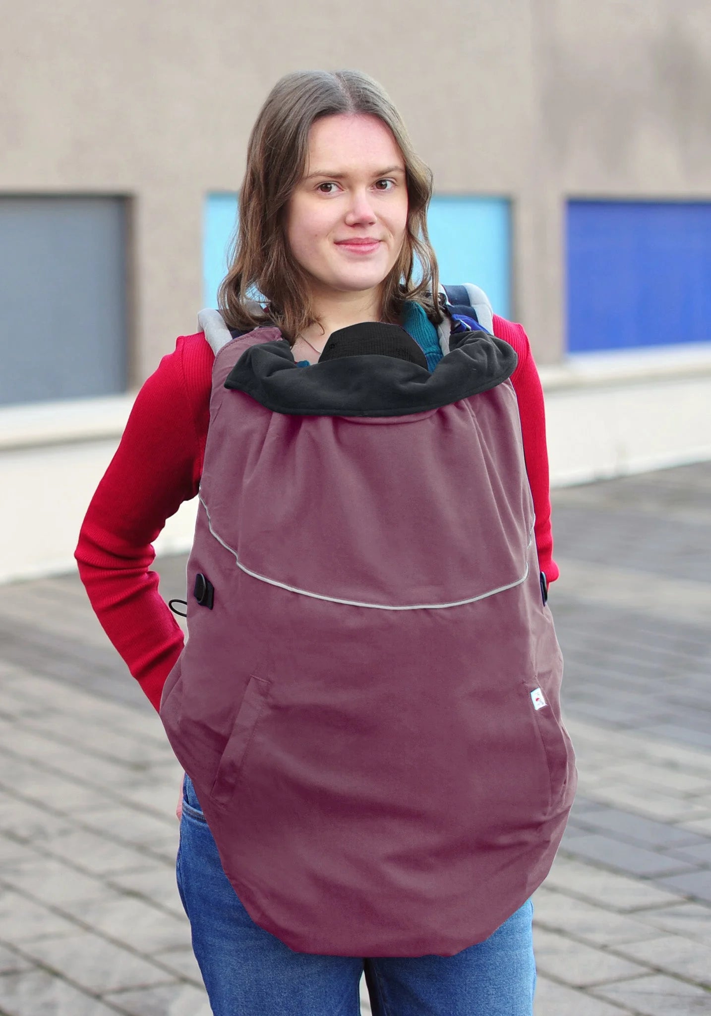 Protecție de iarnă Deluxe - Tulipwood/Black + Cagulă ajustabilă