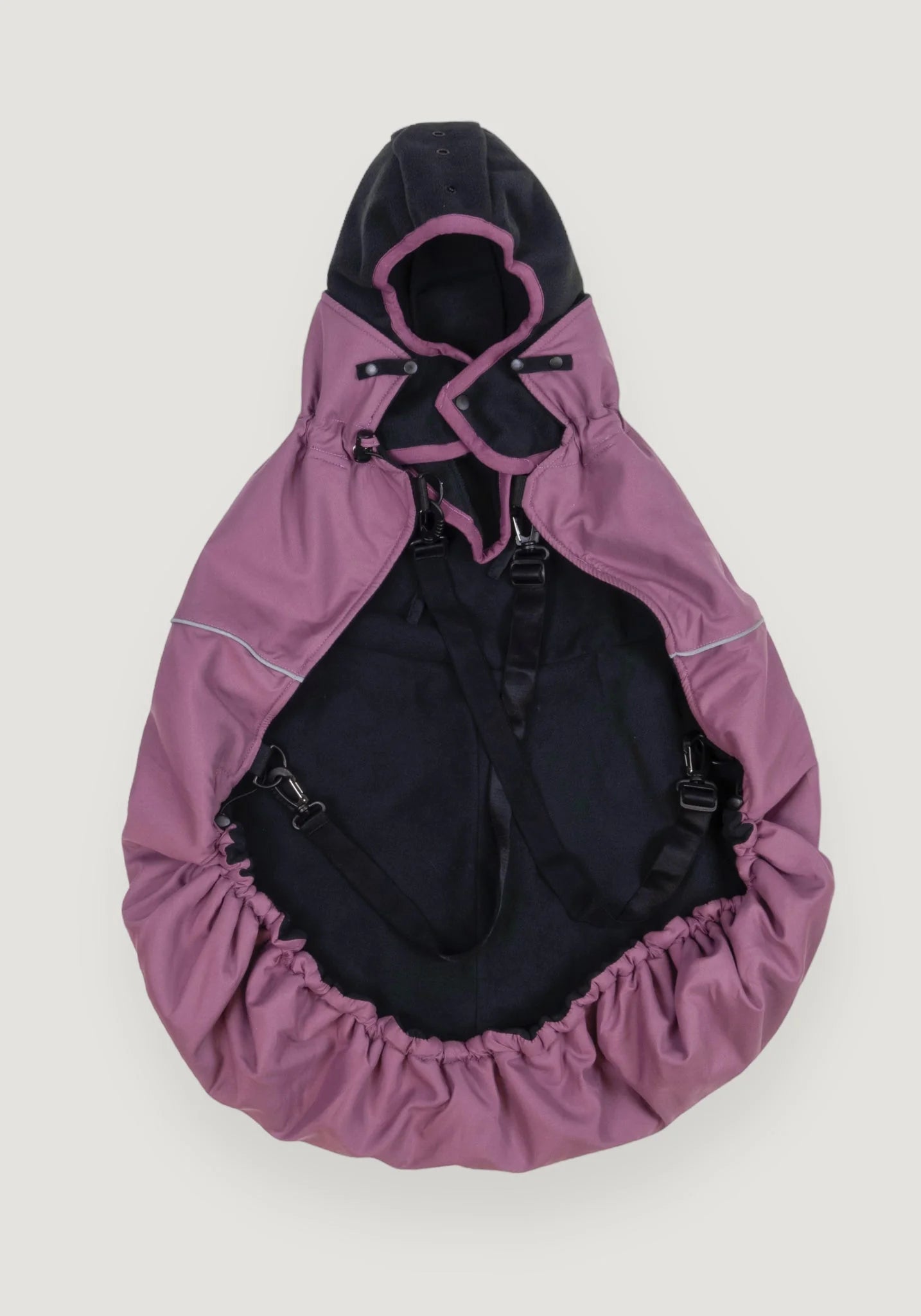 Protecție de iarnă Deluxe - Tulipwood/Black + Cagulă ajustabilă