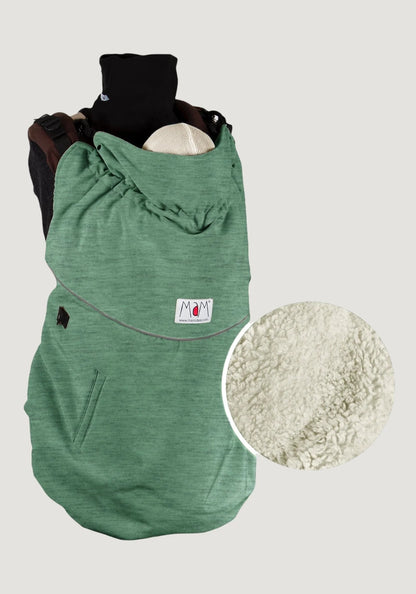 Protectie de iarnă MaM SoftShell FleX - Heather Green-Cream + Cagulă ajustabilă