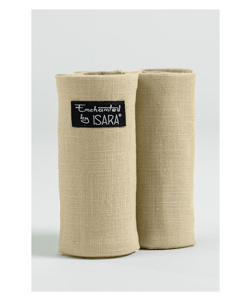 Protecții reversibile pentru bretele Isara Sandstone Linen