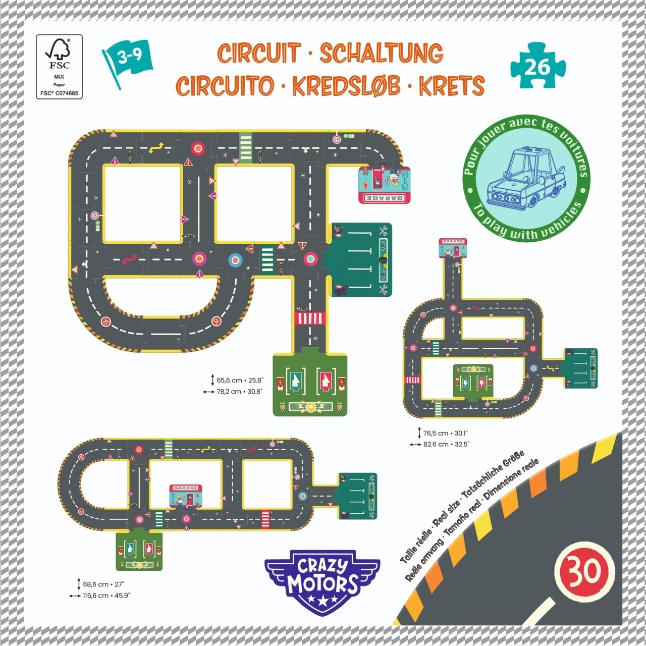 Puzzle Circuit gigant de curse, Djeco