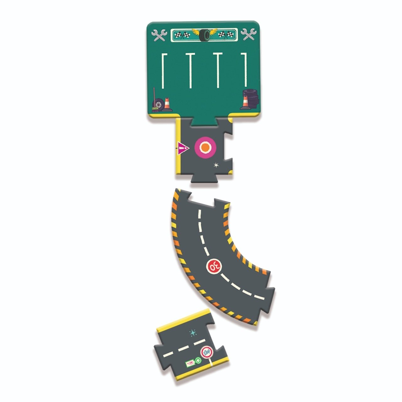 Puzzle Circuit gigant de curse, Djeco