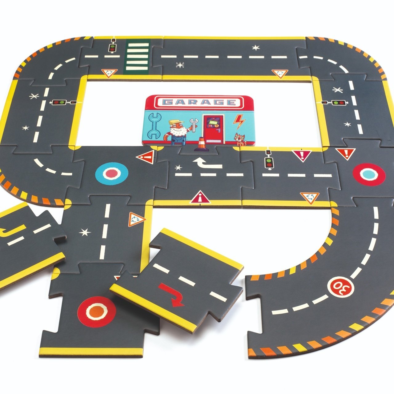 Puzzle Circuit gigant de curse, Djeco