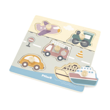 Puzzle cu mânere – Transport, PolarB Viga