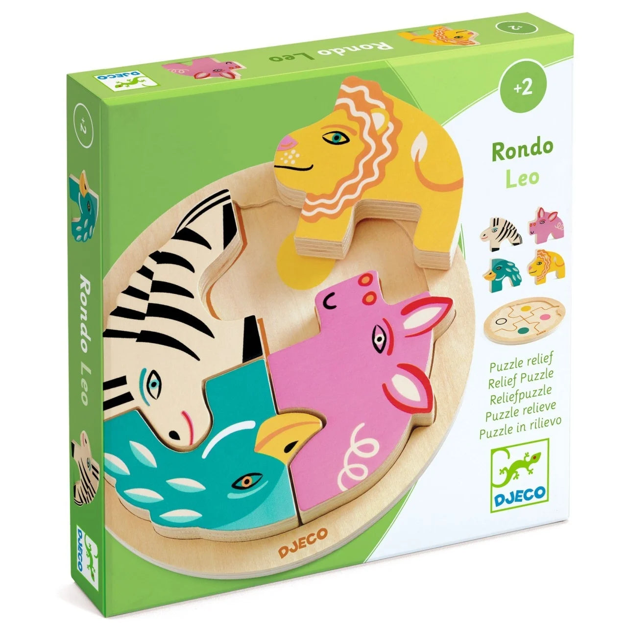 Puzzle din lemn Rondo Leo, Djeco