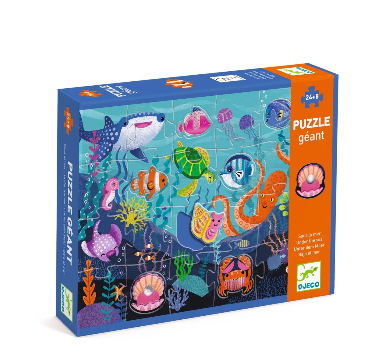 Puzzle gigant Aventuri în mare, Djeco