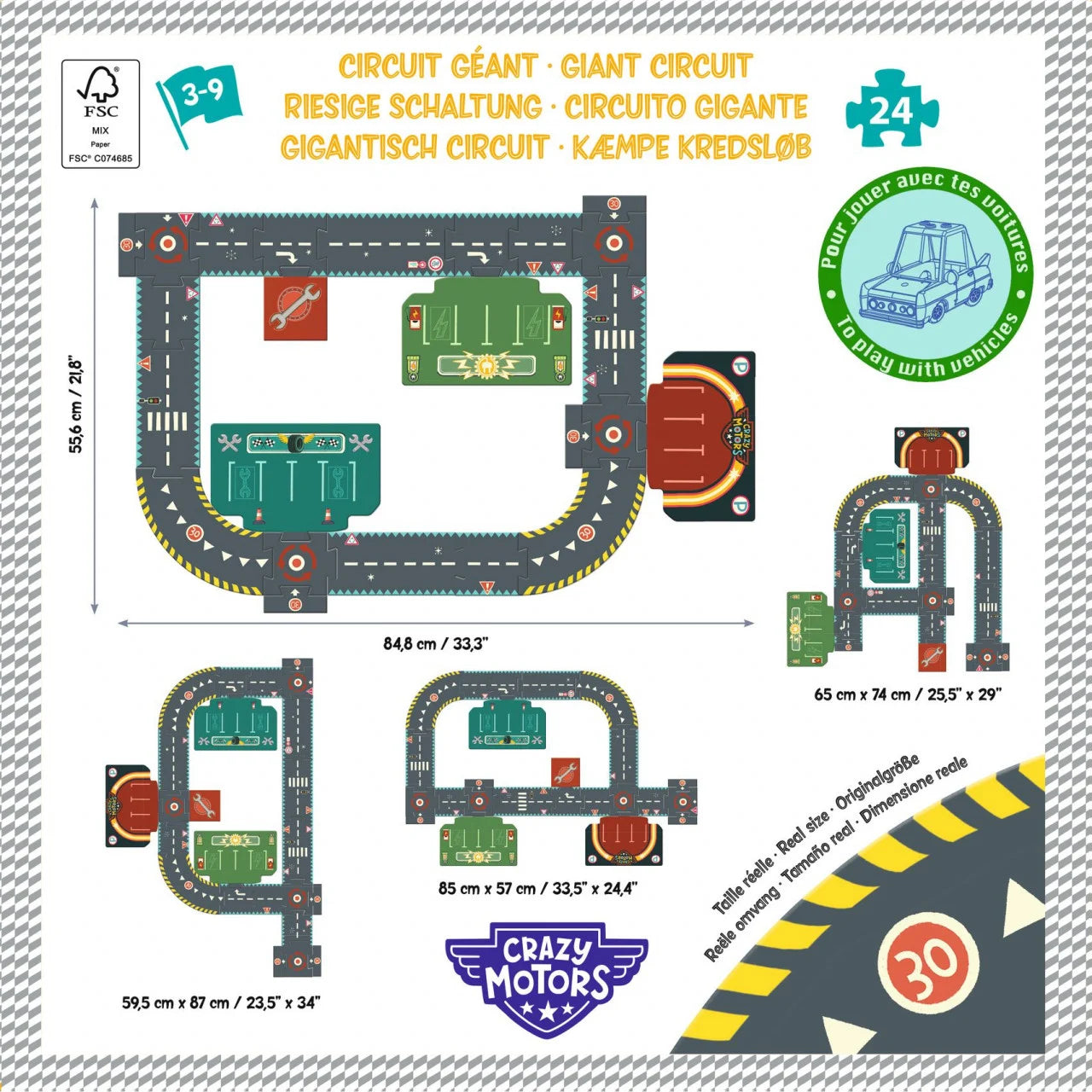 Puzzle gigant Circuit urban, Djeco