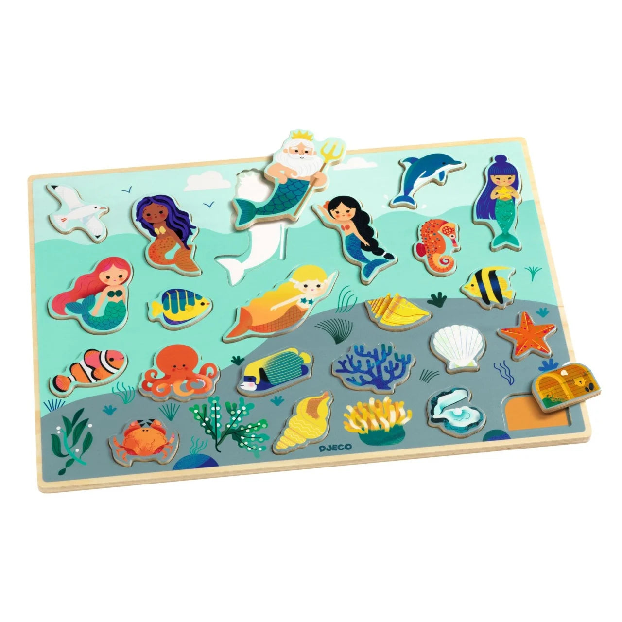 Puzzle lemn Ocean, Djeco