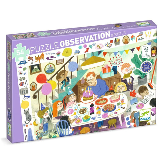 Puzzle Observație Petrecerea , Djeco