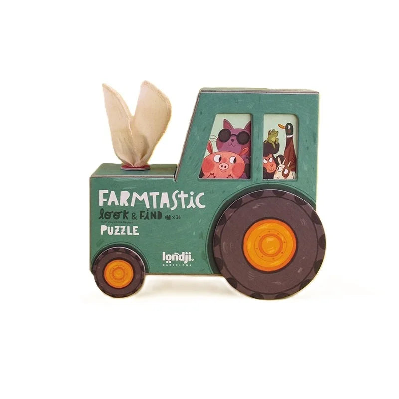 Puzzle și joc de observație Farmtastic, Londji