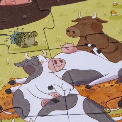 Puzzle și joc de observație Farmtastic, Londji