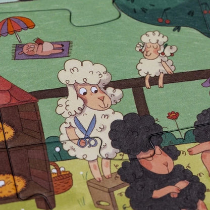 Puzzle și joc de observație Farmtastic, Londji