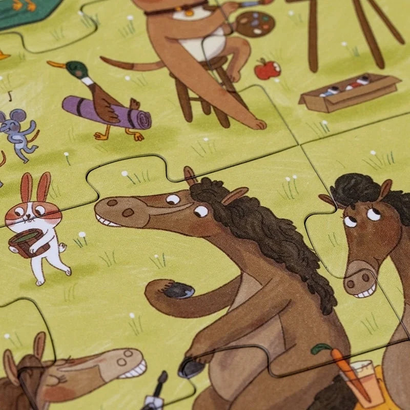 Puzzle și joc de observație Farmtastic, Londji