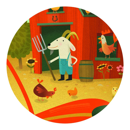 Puzzle Tractorul, Djeco