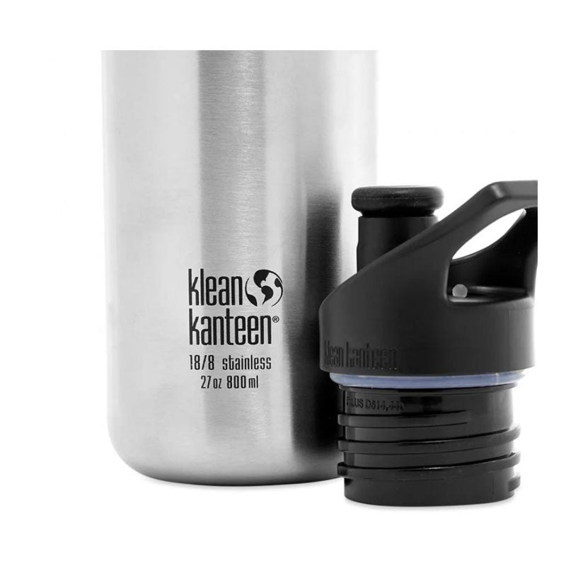 Recipient din oțel inoxidabil 800 ml cu capac sport - Klean Kanteen - Classic Black