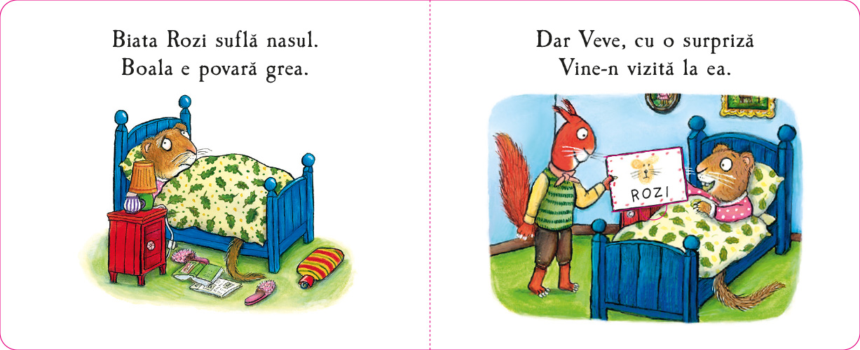 Rozi e răcită de Julia Donaldson ilustrații de Axel Scheffler