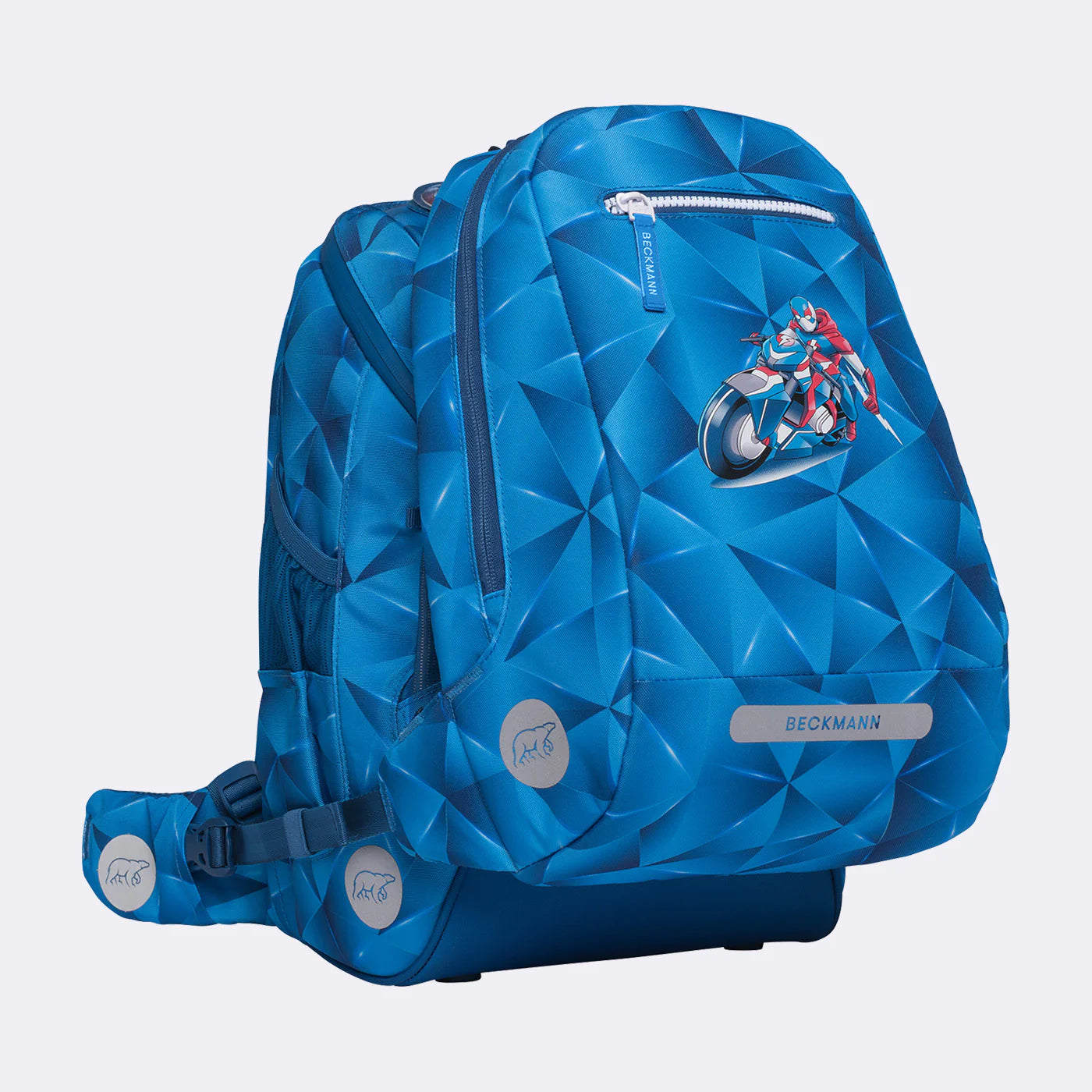 Rucsac Beckmann de zi (antrenamente, excursii, parc), Blue Lightning