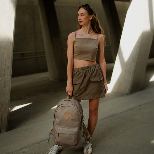 Rucsac, ghiozdan ergonomic, City, Beige