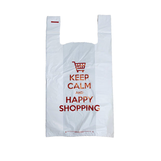 Sacoşǎ reciclată, tip maieu - Keep Calm Cumparaturi