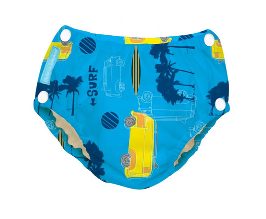 Scutec refolosibil de înot Charlie Banana cu interior de Tencel și capse laterale - model Malibu