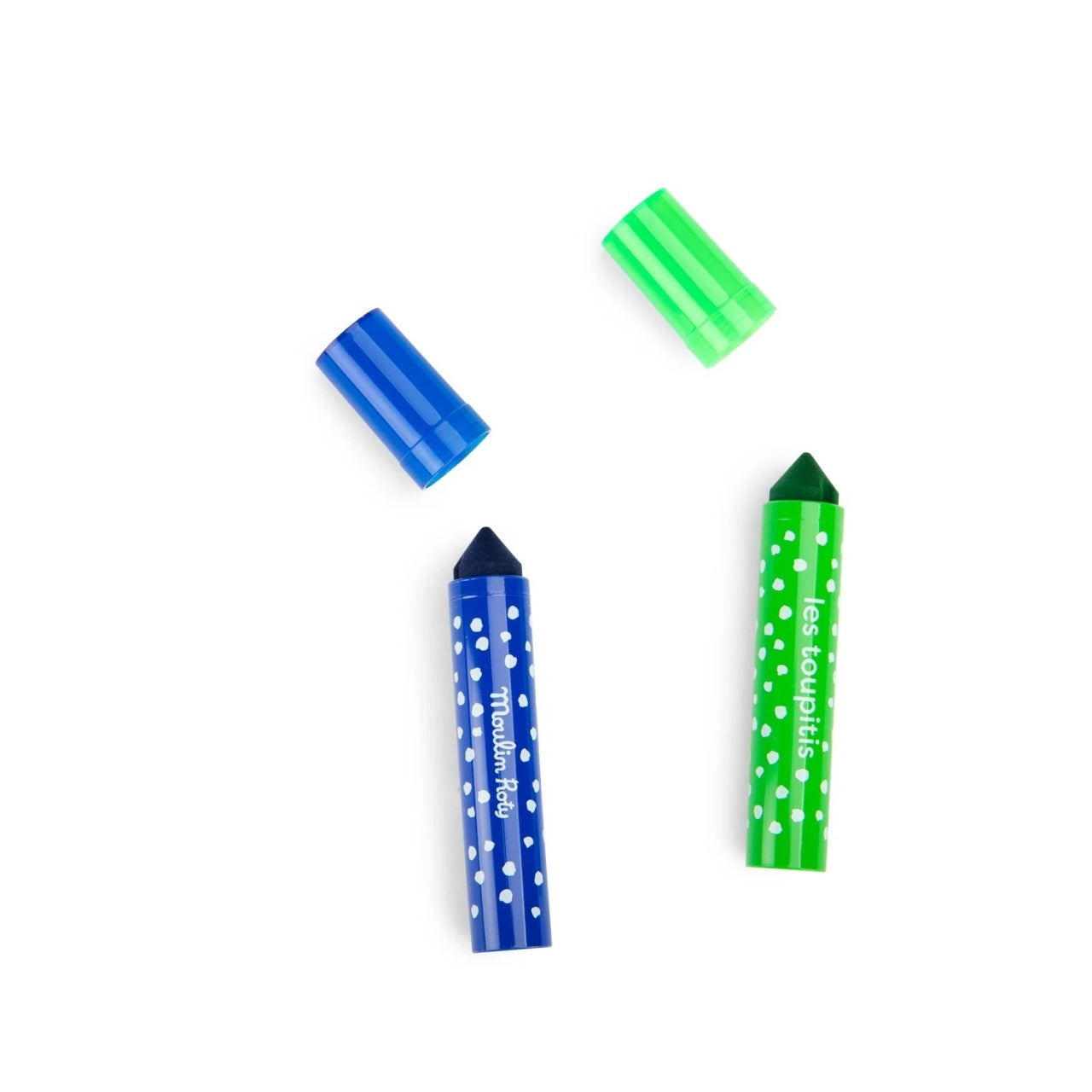 Set 12 carioci groase lavabile pentru copii – vârf conic, culori vibrante - Moulin Roty