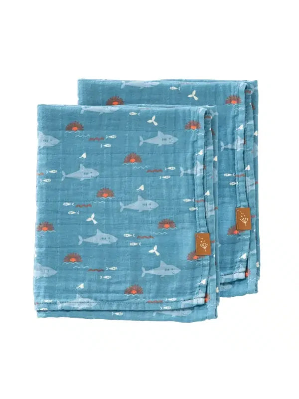 Set 2 museline 70x60 cm, model Shark - Fresk