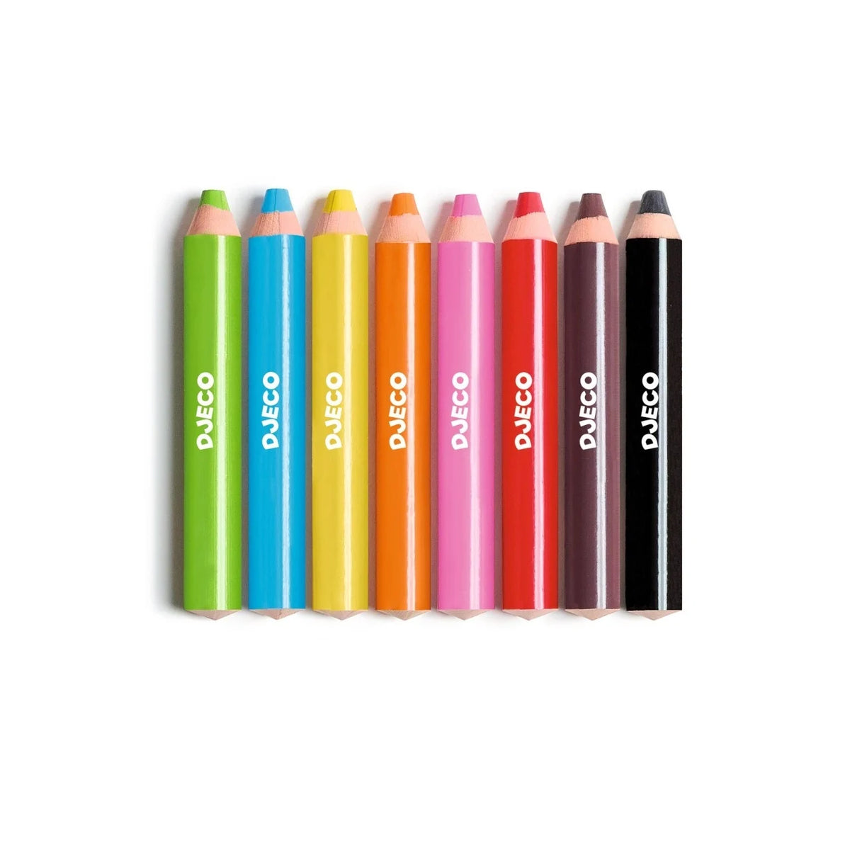 Set 8 creioane colorate cu ascuțitoare, Djeco