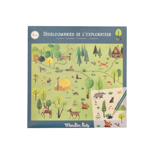 Set abțibilduri de transfer Exploratorul Moulin Roty – creativitate copii