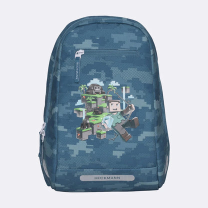Ghiozdan, rucsac ergonomic cu pernǎ de aer Beckmann, set Active Air FLX 6 piese, Jungle Game