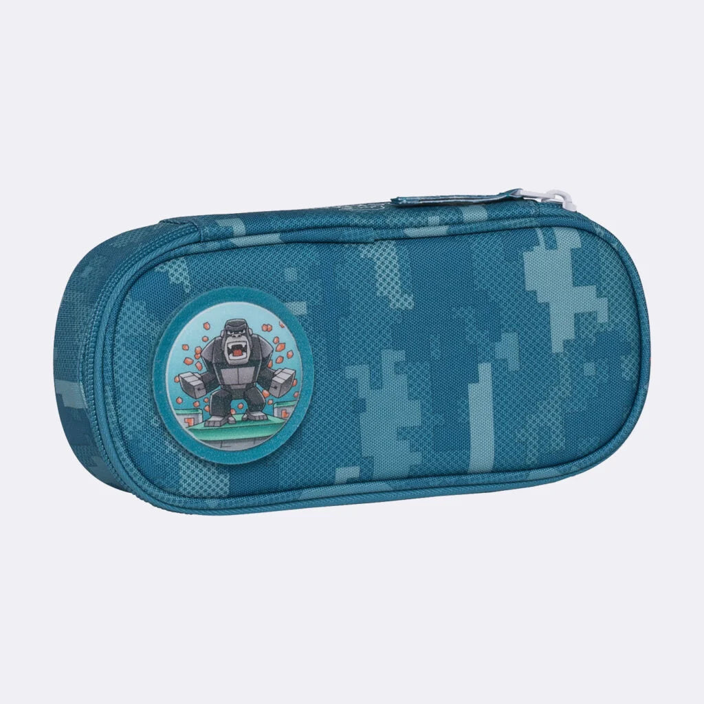 Ghiozdan, rucsac ergonomic cu pernǎ de aer Beckmann, set Active Air FLX 6 piese, Jungle Game